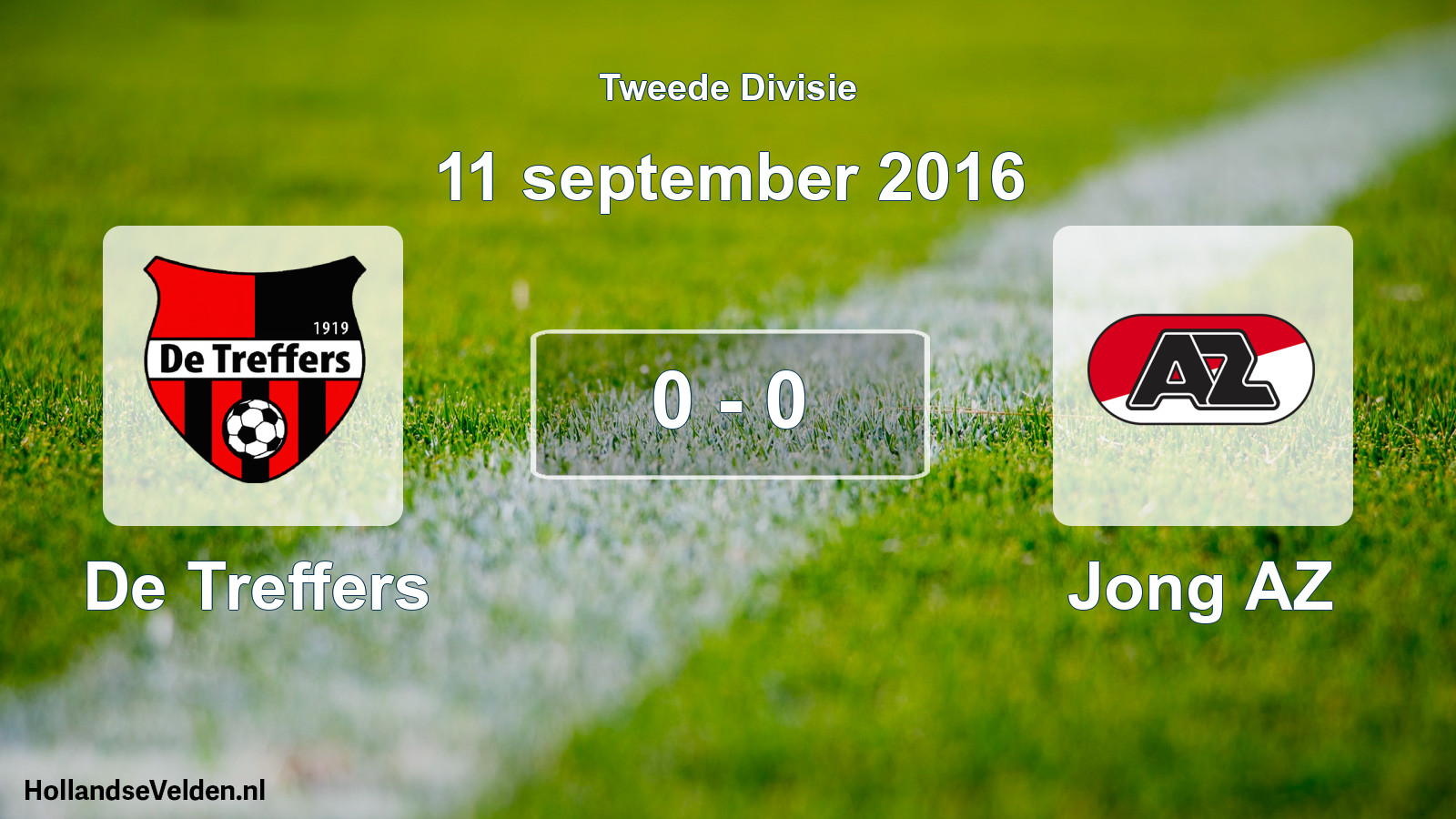 Total number of matches played: De Treffers - Jong AZ 0 - 0 (11 September 2016)