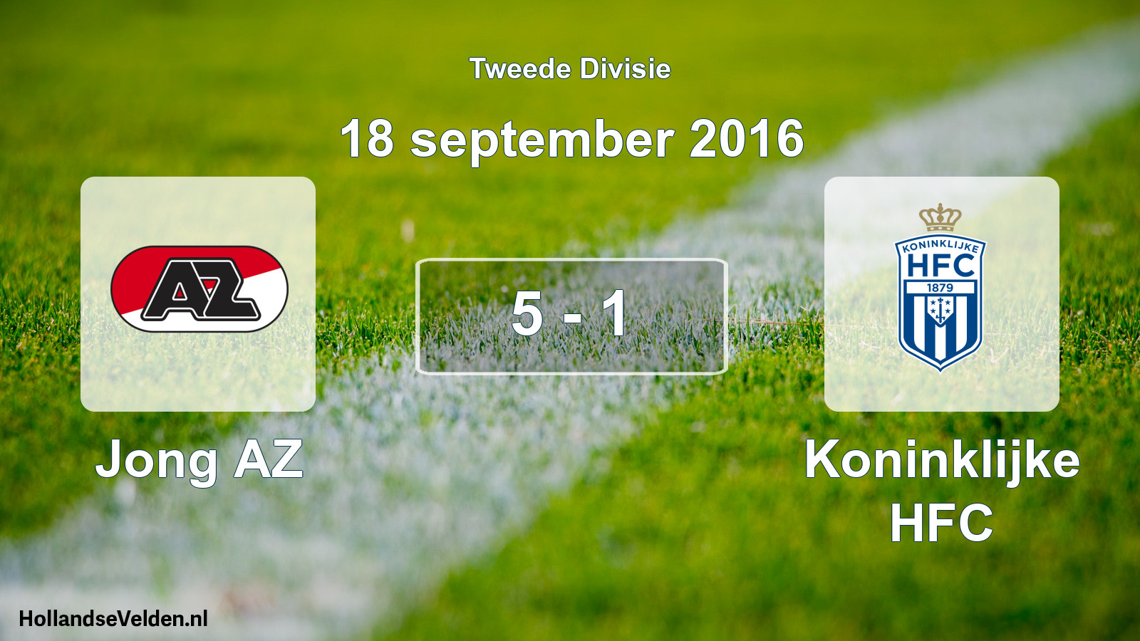 Total number of matches played: Jong AZ - Koninklijke HFC 5 - 1 (18 September 2016)