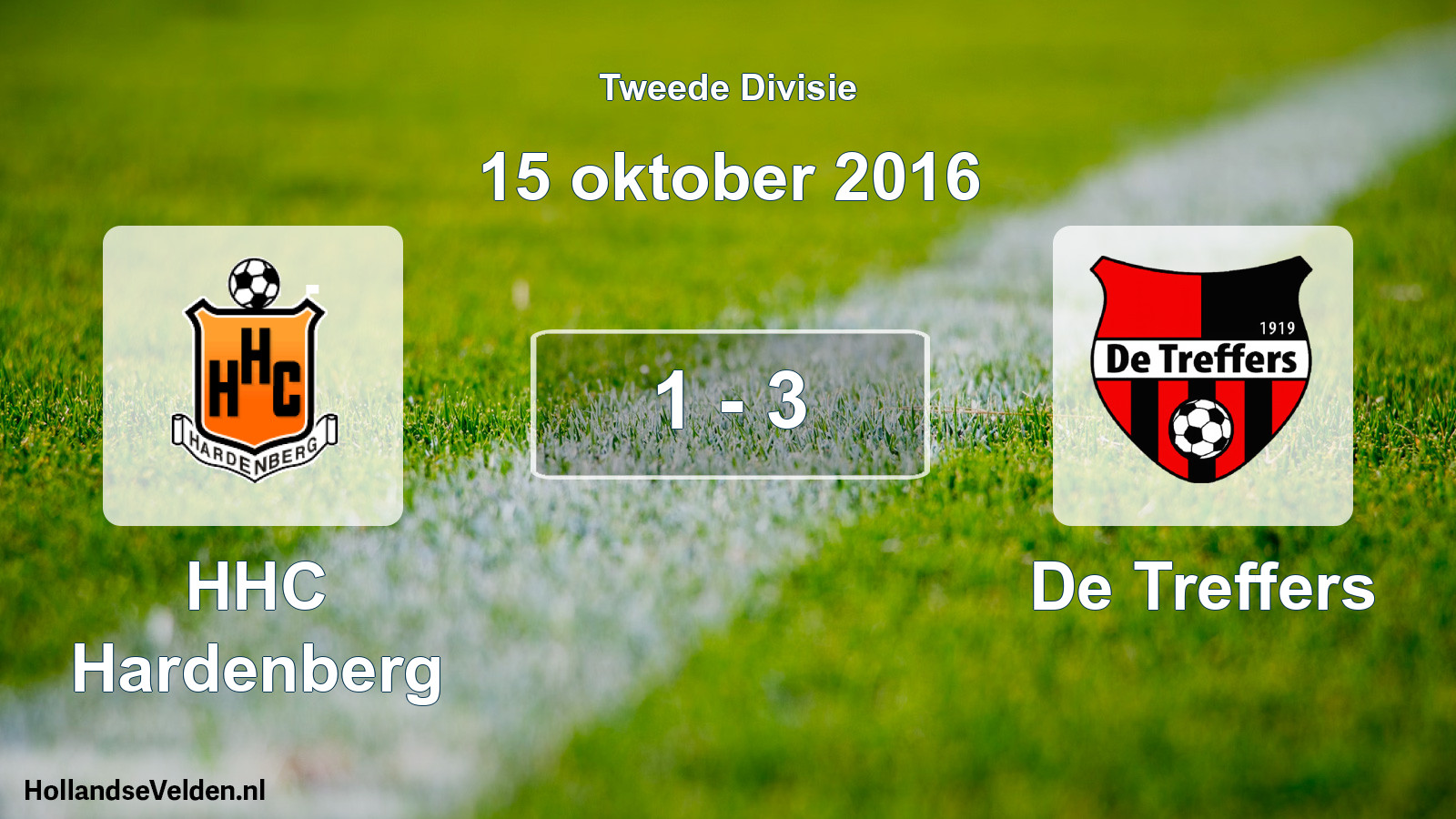 Total number of matches played: HHC Hardenberg - De Treffers 1 - 3 (15 October 2016)