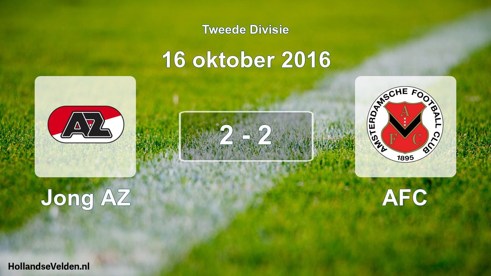 Total number of matches played: Jong AZ - AFC 2 - 2 (16 October 2016)