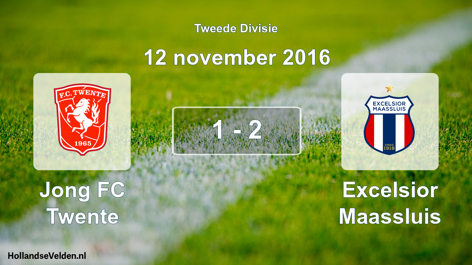 Total number of matches played: Jong FC Twente - Excelsior Maassluis 1 - 2 (12 November 2016)