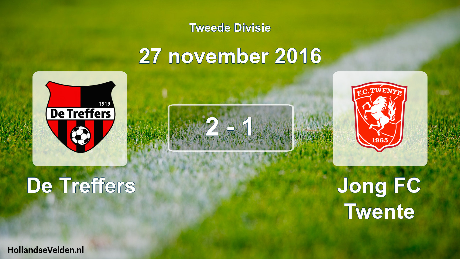 Total number of matches played: De Treffers - Jong FC Twente 2 - 1 (27 November 2016)