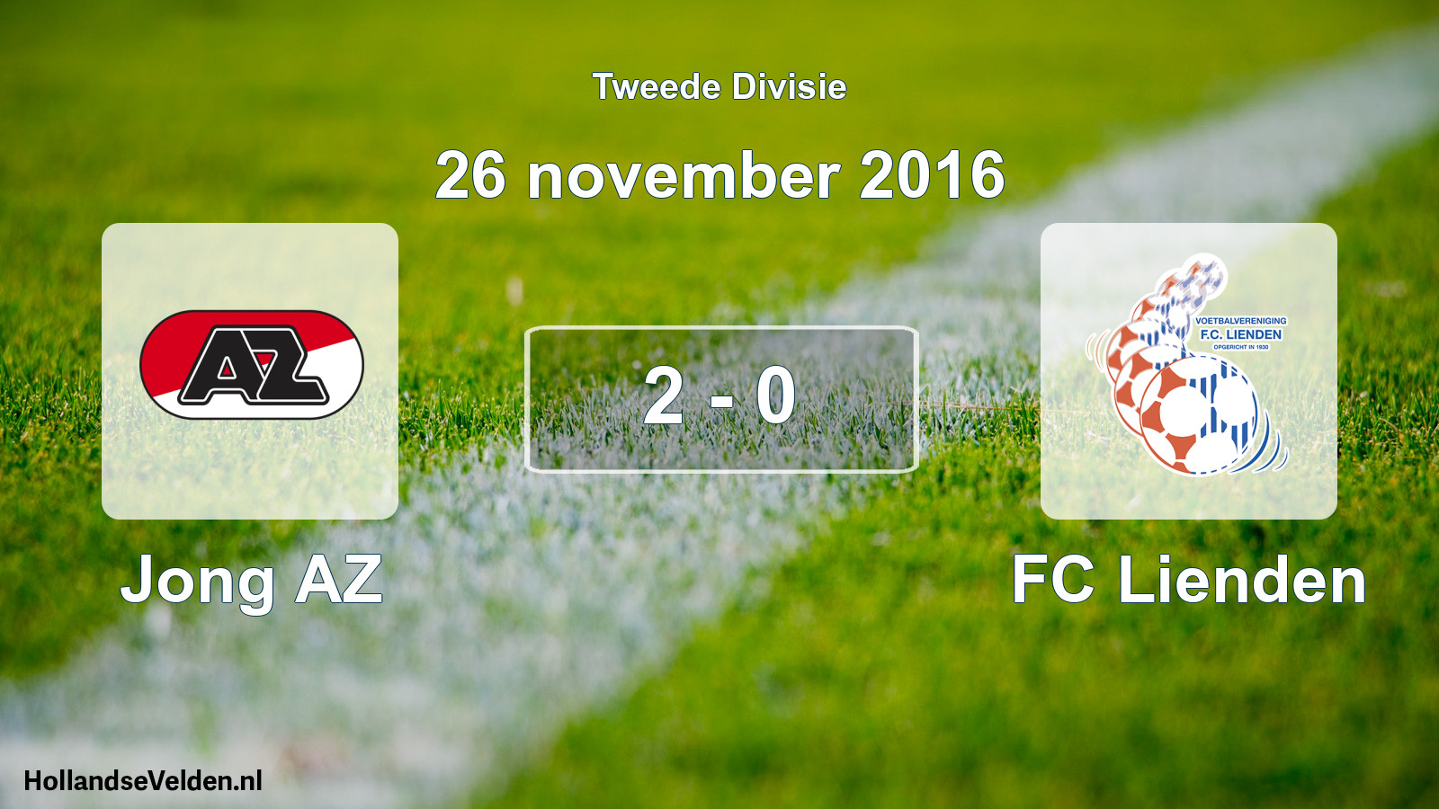 Total number of matches played: Jong AZ - FC Lienden 2 - 0 (26 November 2016)