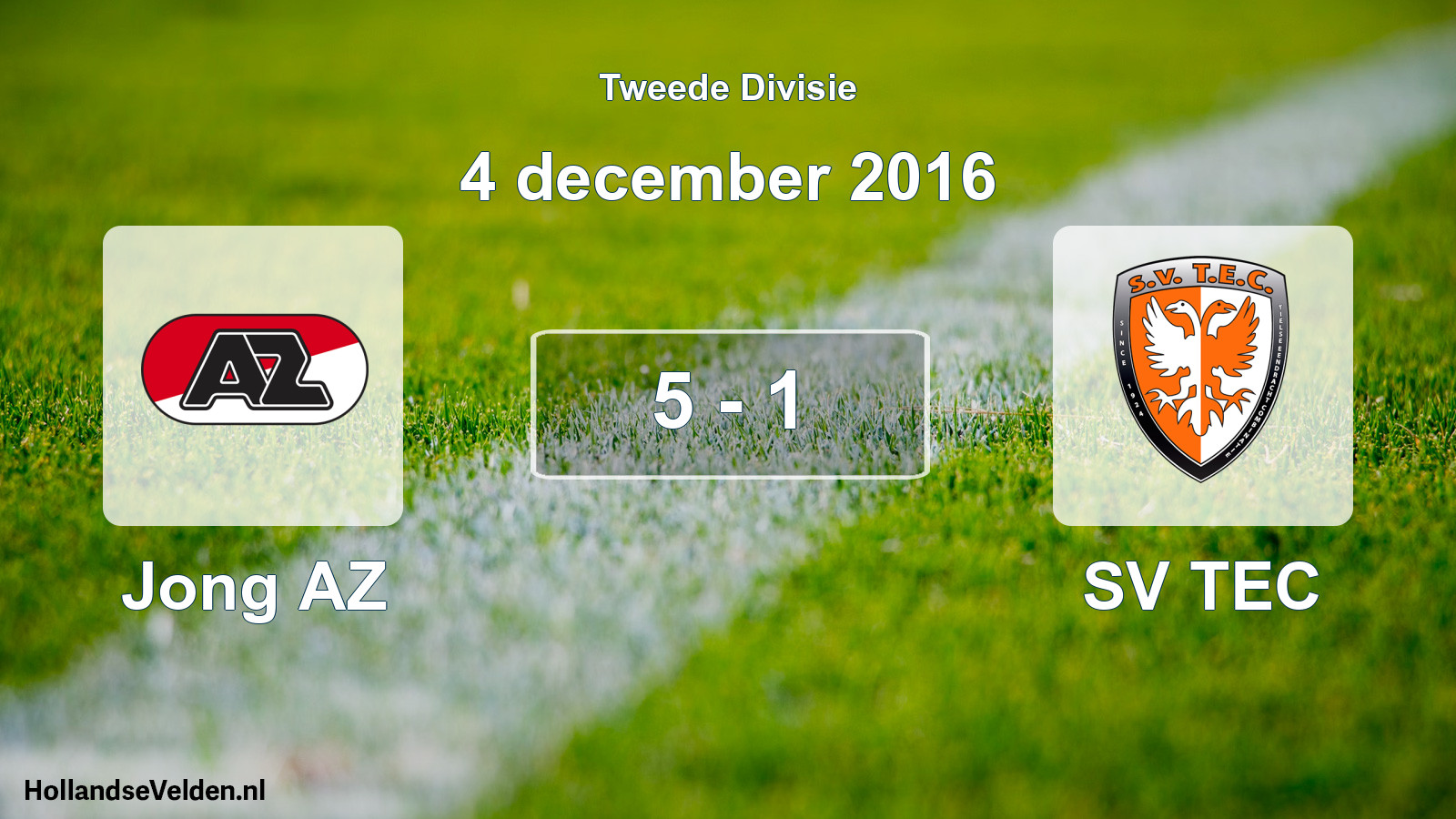 Total number of matches played: Jong AZ - SV TEC 5 - 1 (4 December 2016)