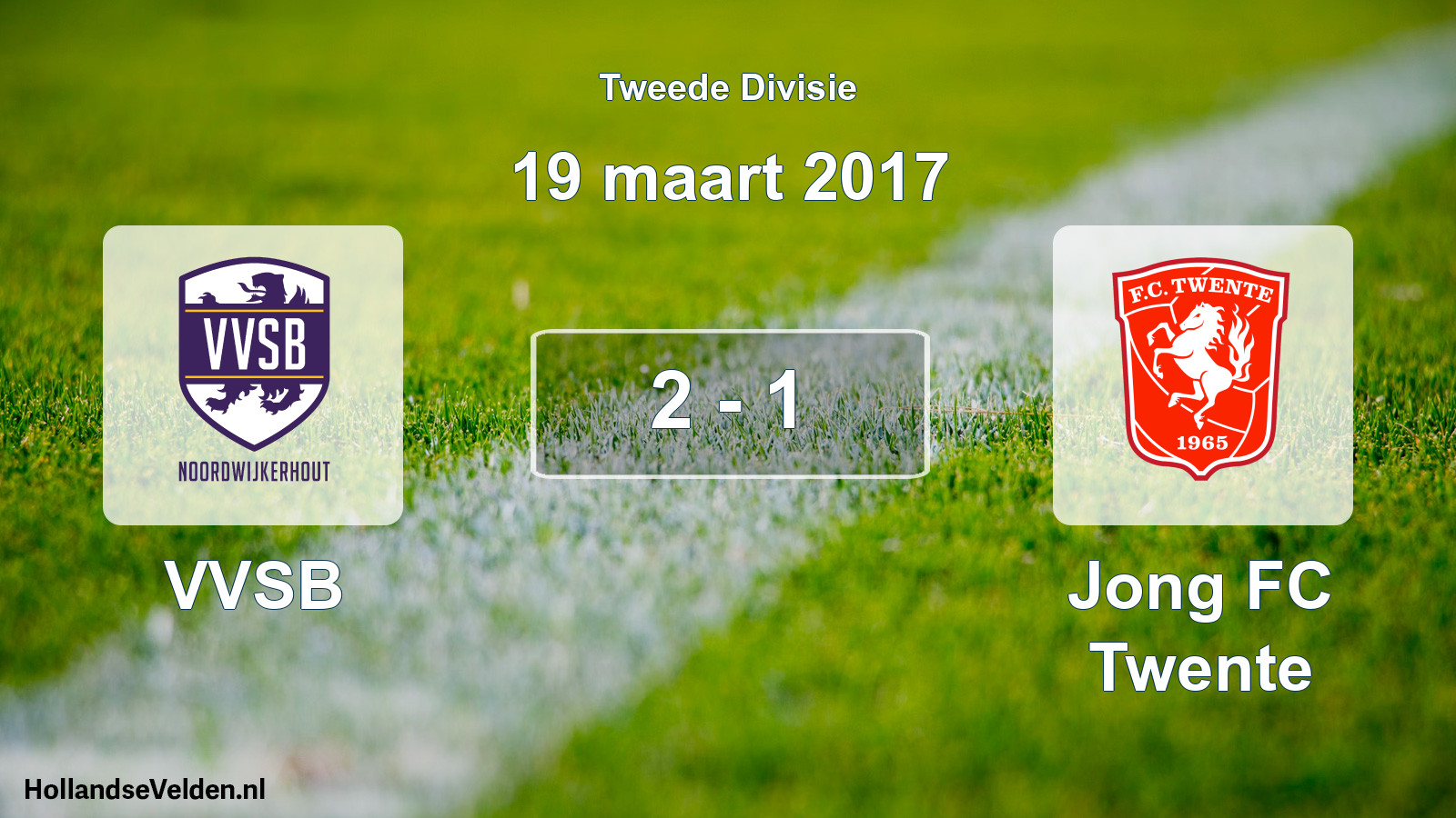Total number of matches played: VVSB - Jong FC Twente 2 - 1 (19 March 2017)