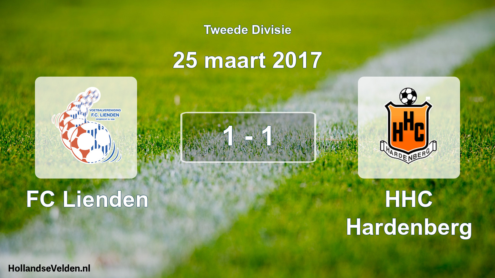 Total number of matches played: FC Lienden - HHC Hardenberg 1 - 1 (25 March 2017)