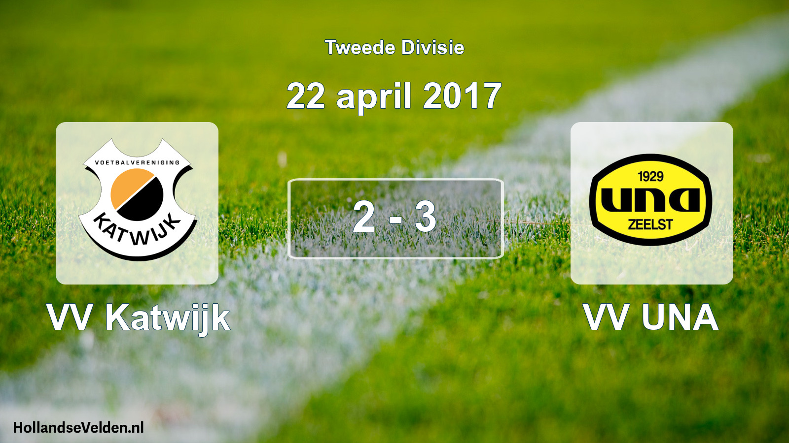 Total number of matches played: VV Katwijk - VV UNA 2 - 3 (22 April 2017)