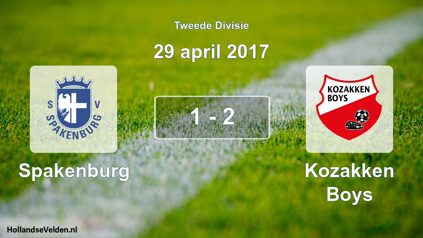 Total number of matches played: Spakenburg - Kozakken Boys 1 - 2 (29 April 2017)