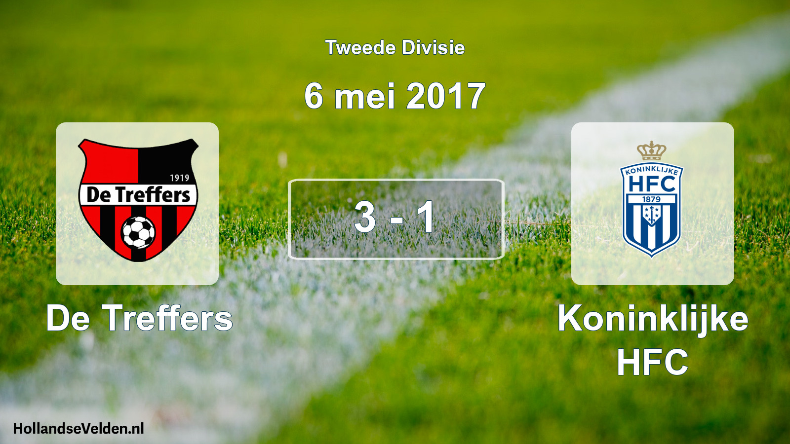 Total number of matches played: De Treffers - Koninklijke HFC 3 - 1 (6 May 2017)