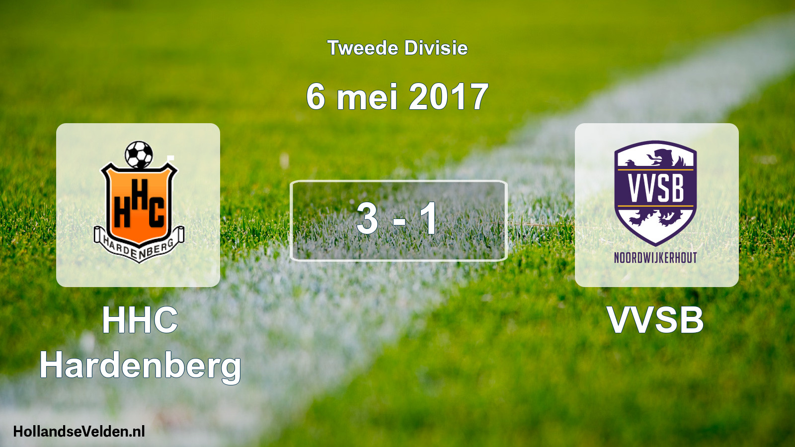 Total number of matches played: HHC Hardenberg - VVSB 3 - 1 (6 May 2017)