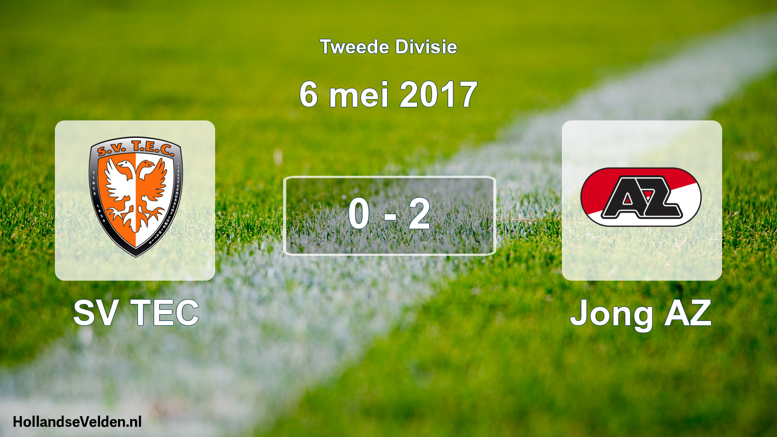 Total number of matches played: SV TEC - Jong AZ 0 - 2 (6 May 2017)