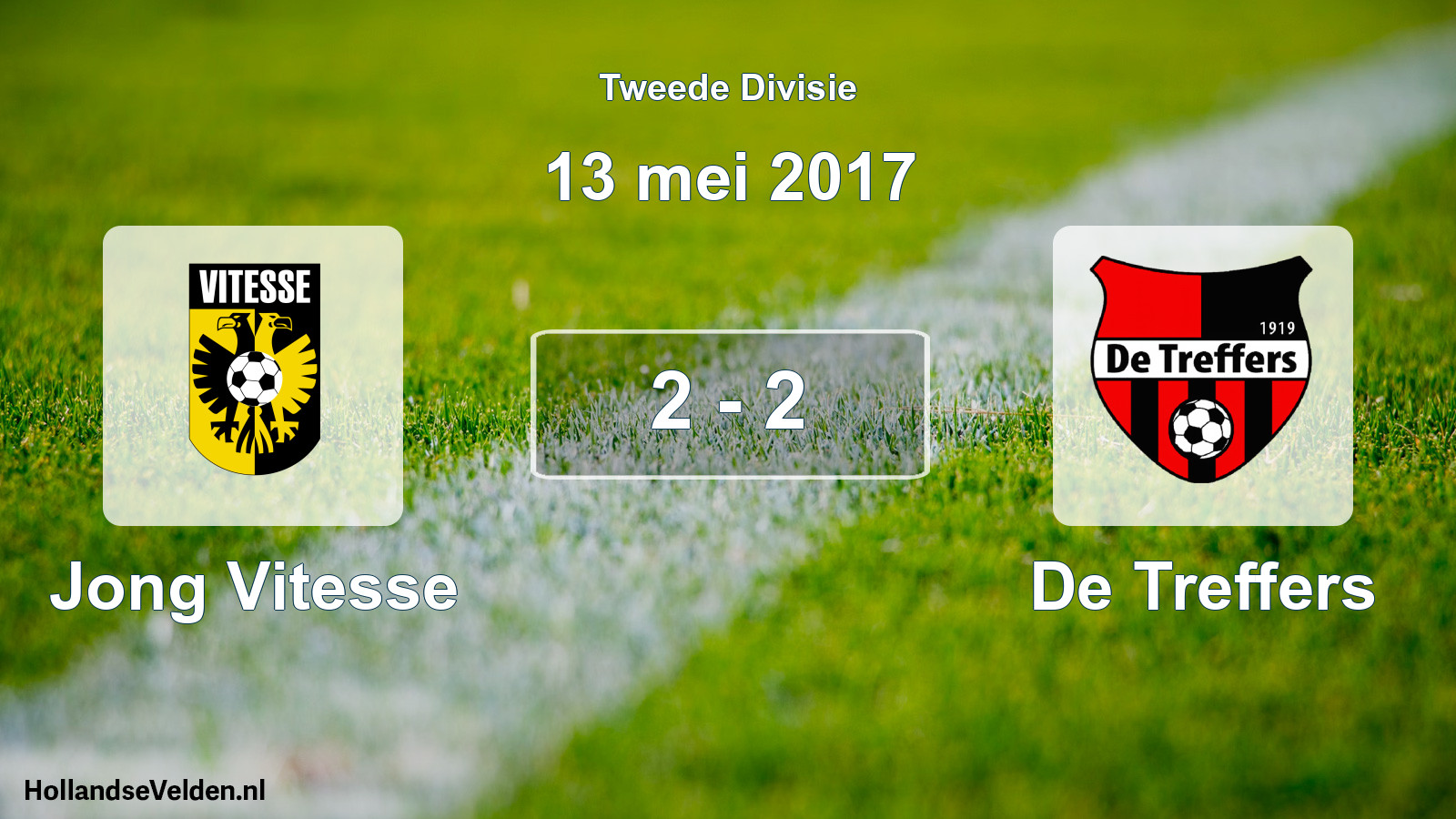 Total number of matches played: Jong Vitesse - De Treffers 2 - 2 (13 May 2017)