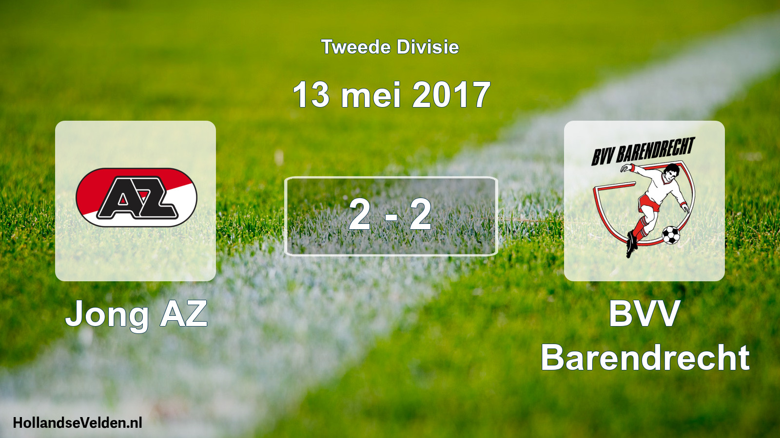 Total number of matches played: Jong AZ - BVV Barendrecht 2 - 2 (13 May 2017)
