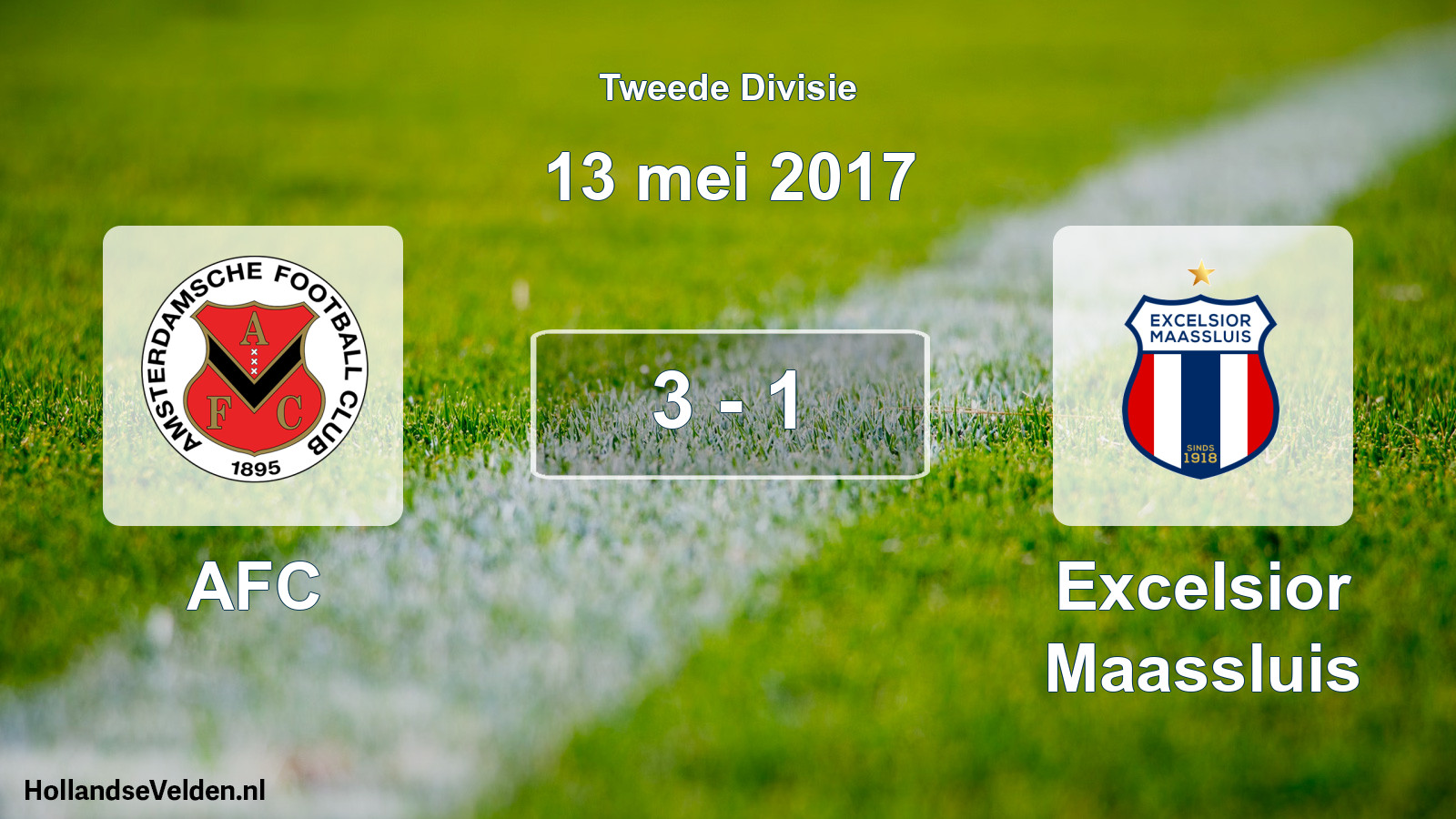 Total number of matches played: AFC - Excelsior Maassluis 3 - 1 (13 May 2017)