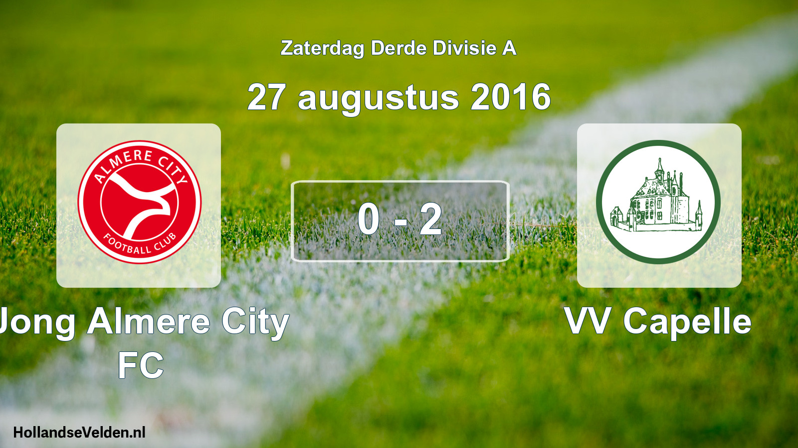 Total number of matches played: Jong Almere City FC - VV Capelle 0 - 2 (27 August 2016)