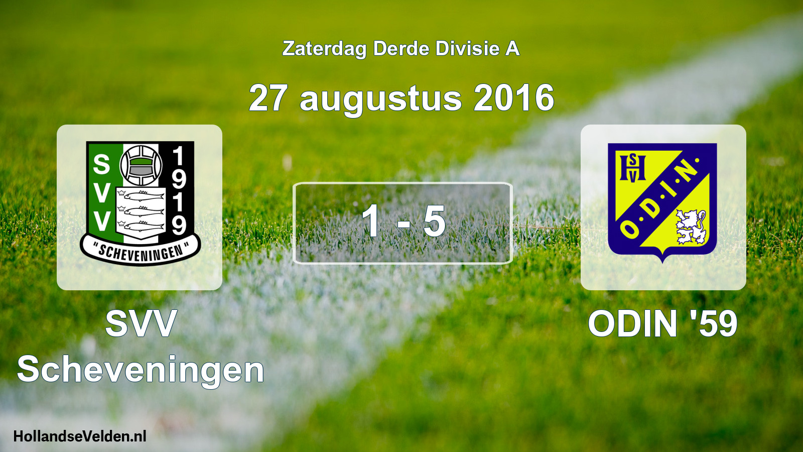 Total number of matches played: SVV Scheveningen - ODIN '59 1 - 5 (27 August 2016)