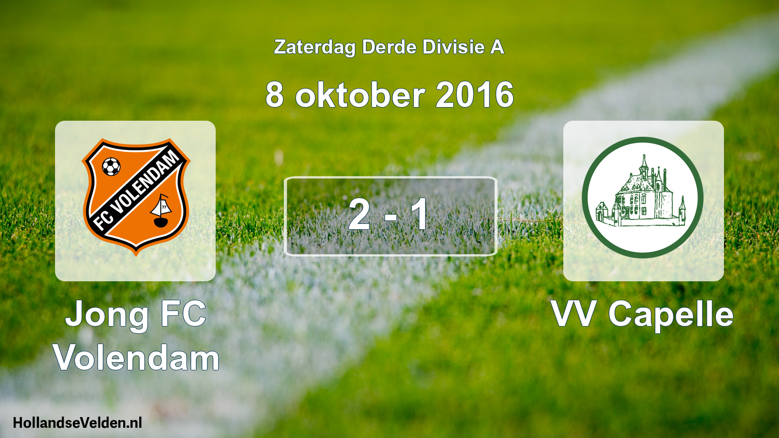 Total number of matches played: Jong FC Volendam - VV Capelle 2 - 1 (8 October 2016)