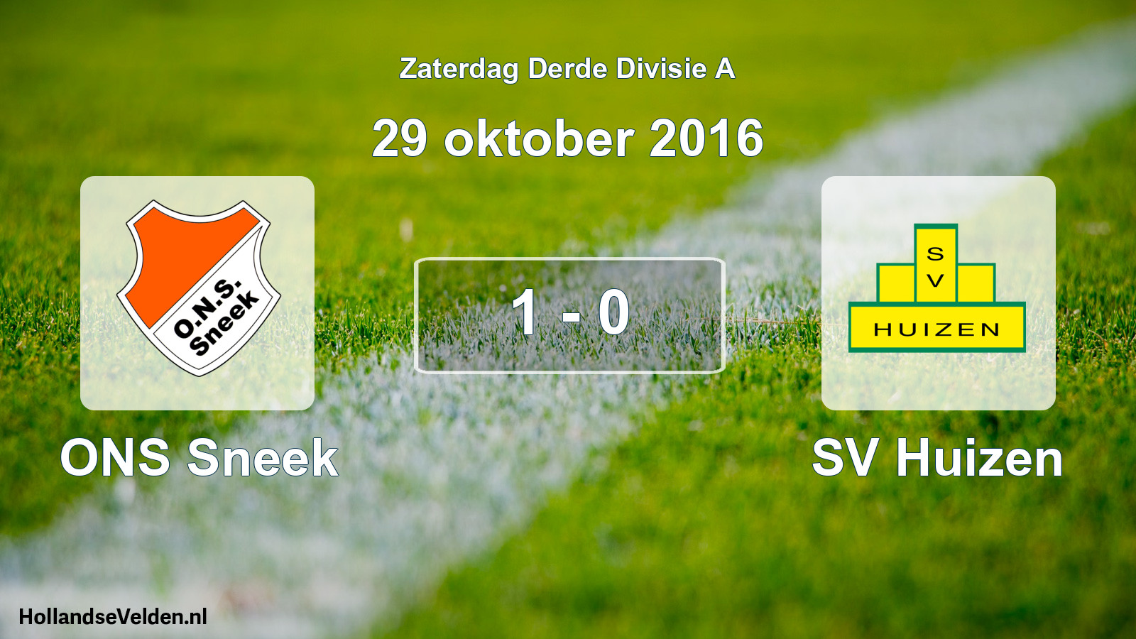 Total number of matches played: ONS Sneek - SV Huizen 1 - 0 (29 October 2016)