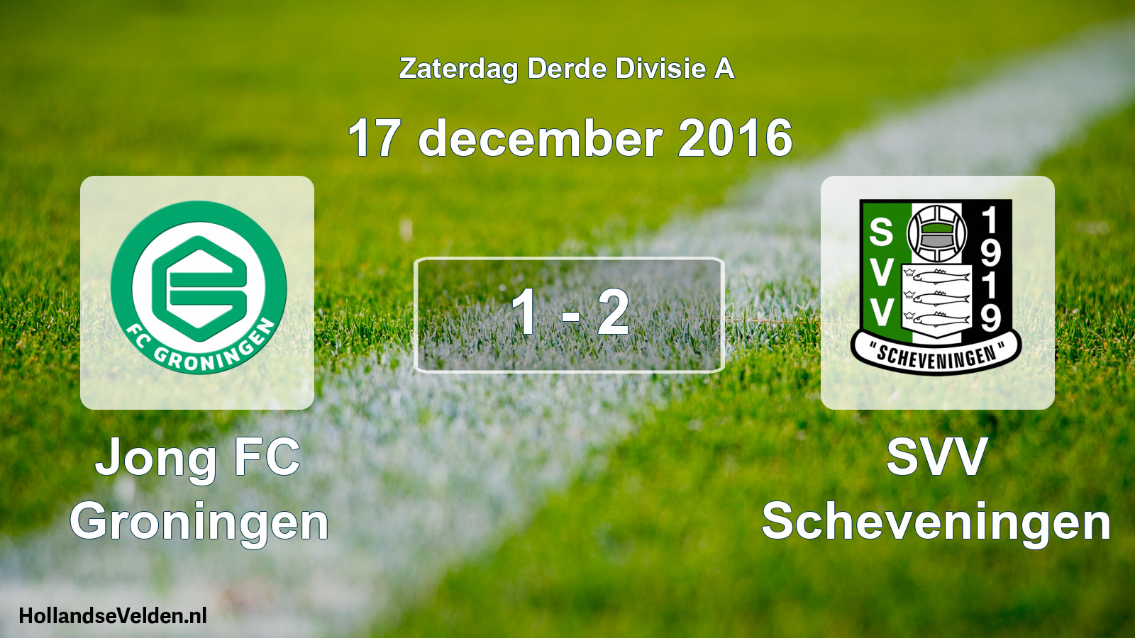 Total number of matches played: Jong FC Groningen - SVV Scheveningen 1 - 2 (17 December 2016)