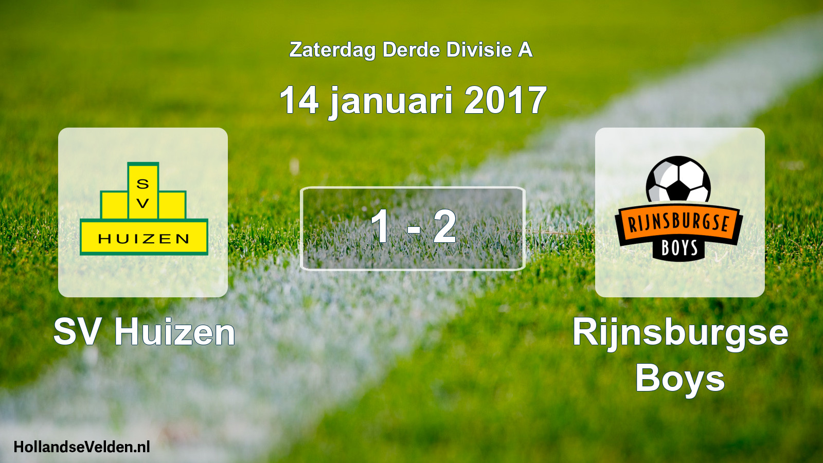 Total number of matches played: SV Huizen - Rijnsburgse Boys 1 - 2 (14 January 2017)