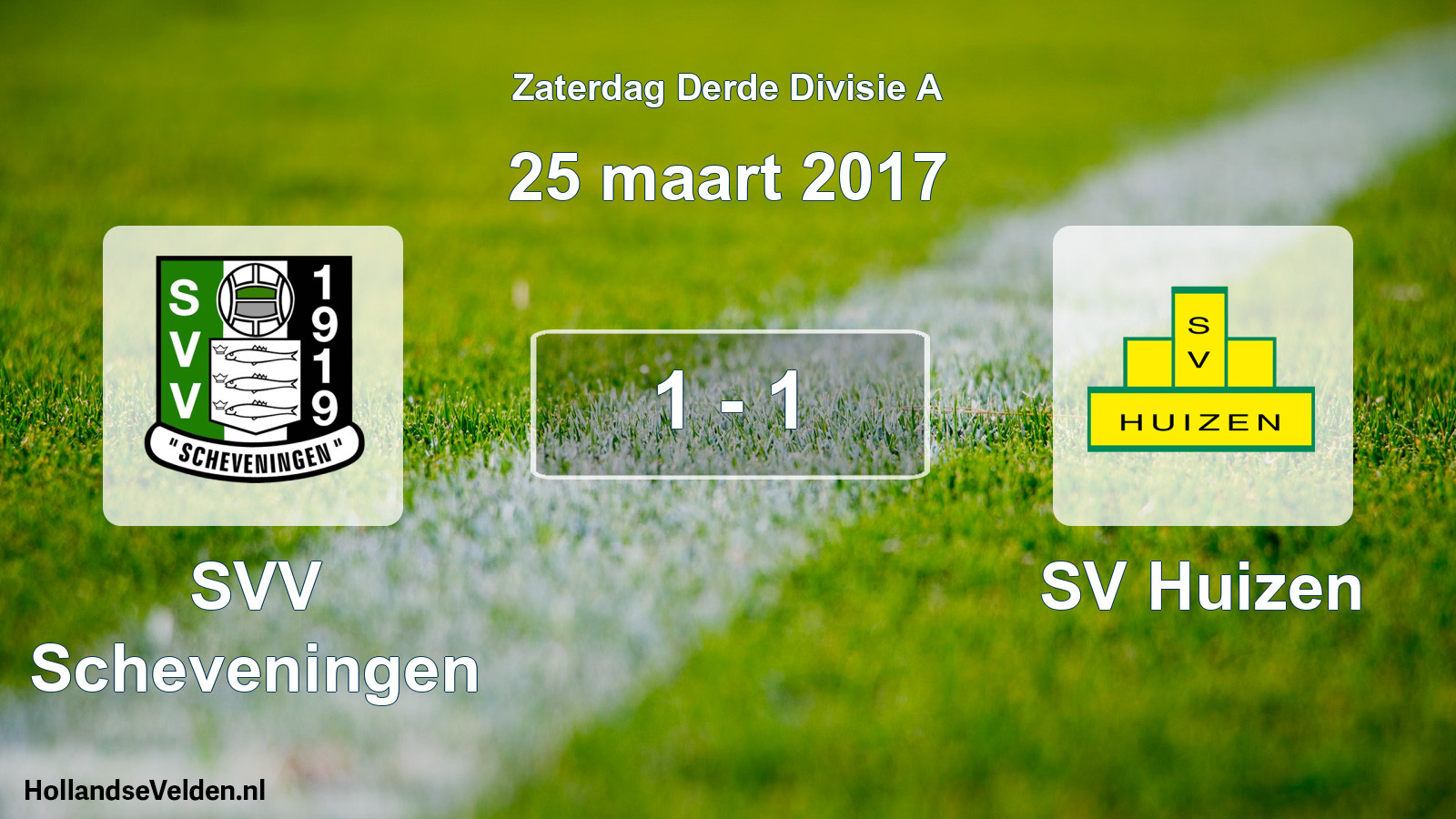 Total number of matches played: SVV Scheveningen - SV Huizen 1 - 1 (25 March 2017)
