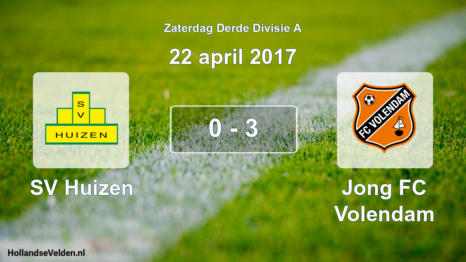 Total number of matches played: SV Huizen - Jong FC Volendam 0 - 3 (22 April 2017)