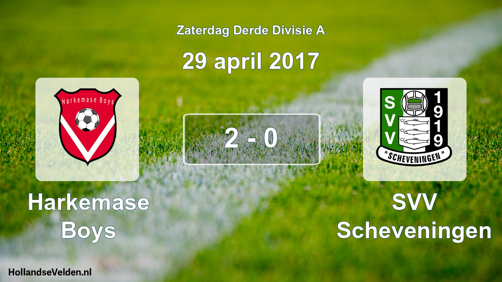 Total number of matches played: Harkemase Boys - SVV Scheveningen 2 - 0 (29 April 2017)