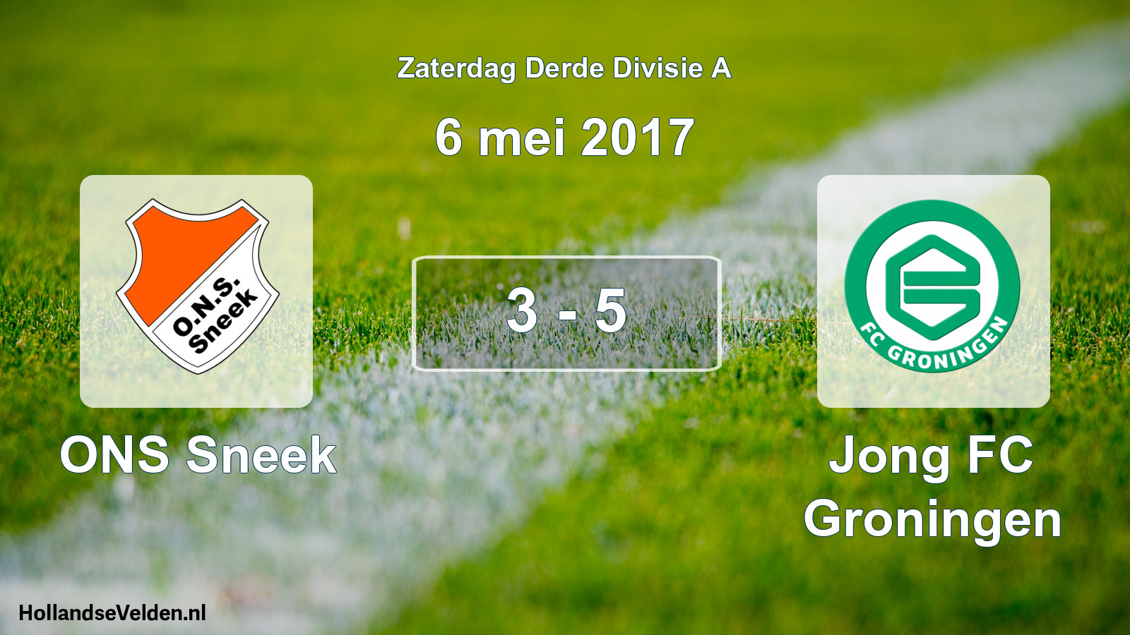 Total number of matches played: ONS Sneek - Jong FC Groningen 3 - 5 (6 May 2017)