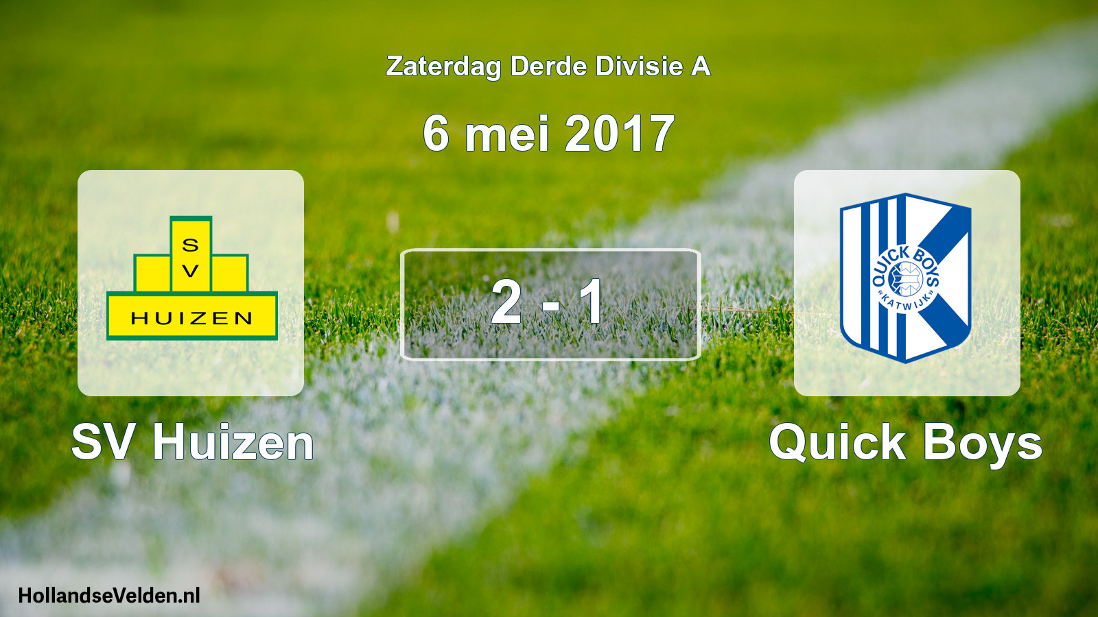 Total number of matches played: SV Huizen - Quick Boys 2 - 1 (6 May 2017)