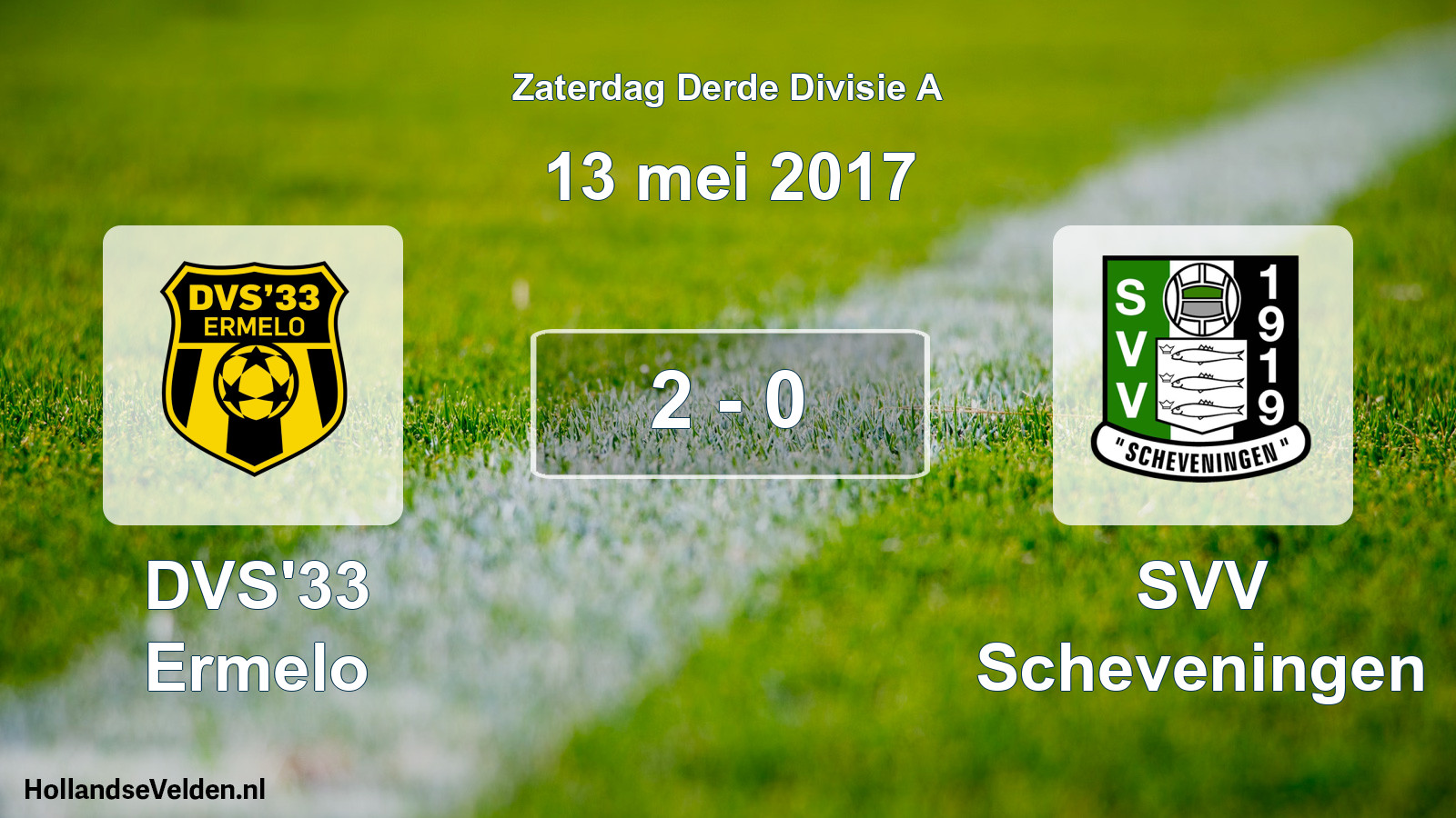 Gespeelde wedstrijd: DVS'33 Ermelo - SVV Scheveningen 2 - 0 (13 mei 2017)