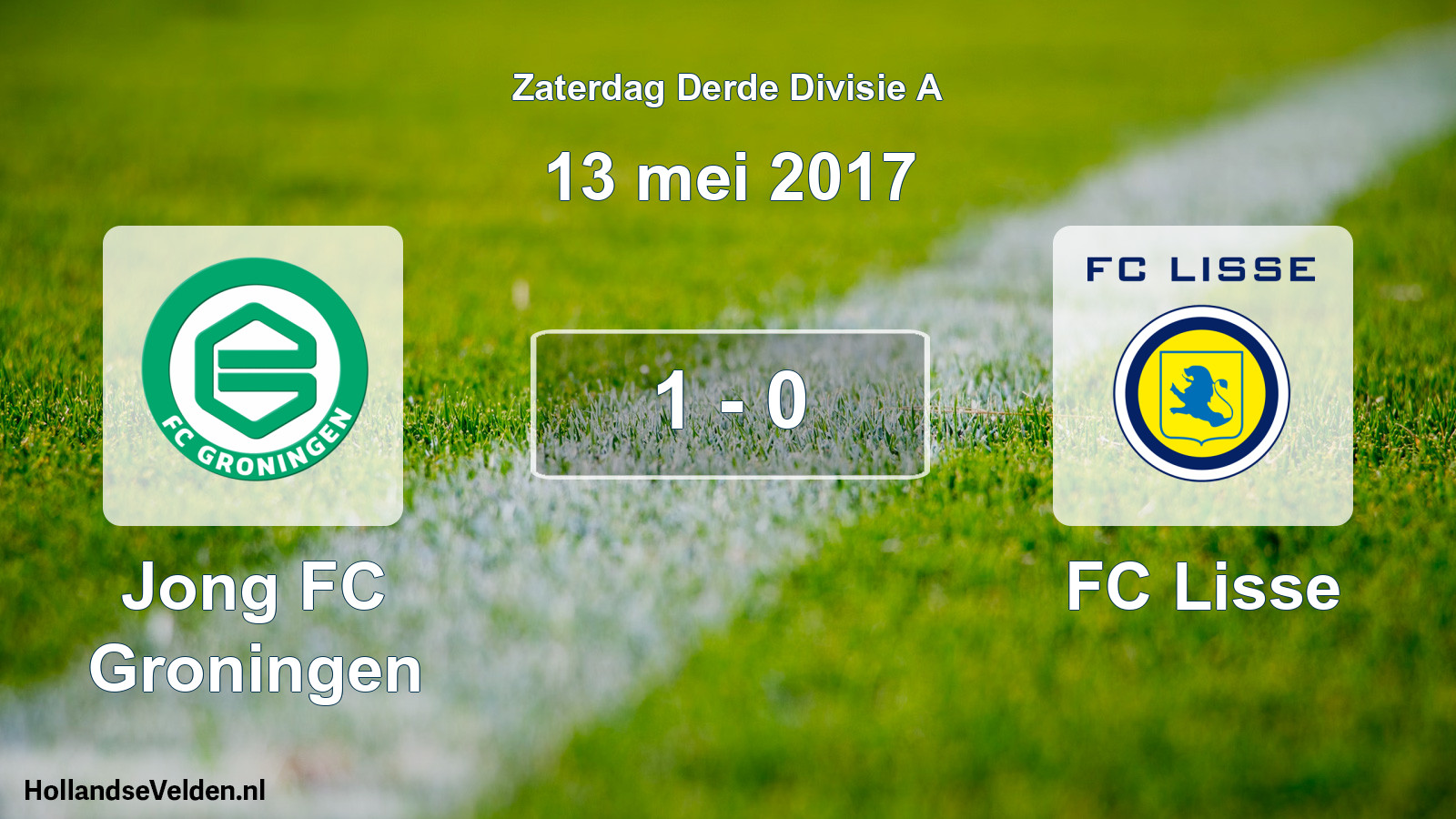 Total number of matches played: Jong FC Groningen - FC Lisse 1 - 0 (13 May 2017)