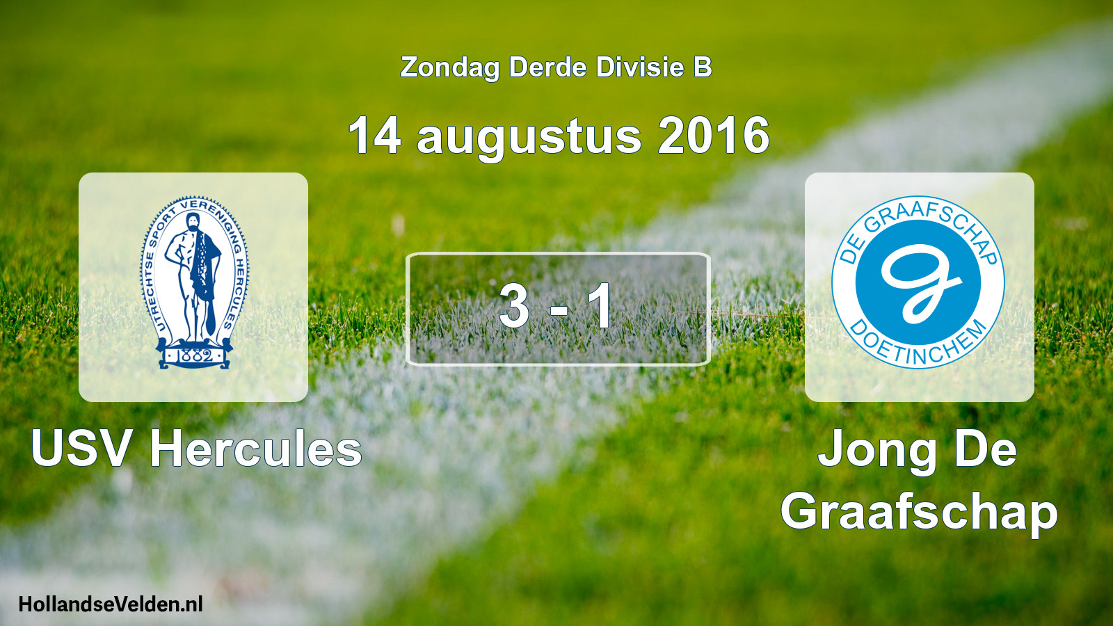 Total number of matches played: USV Hercules - Jong De Graafschap 3 - 1 (14 August 2016)