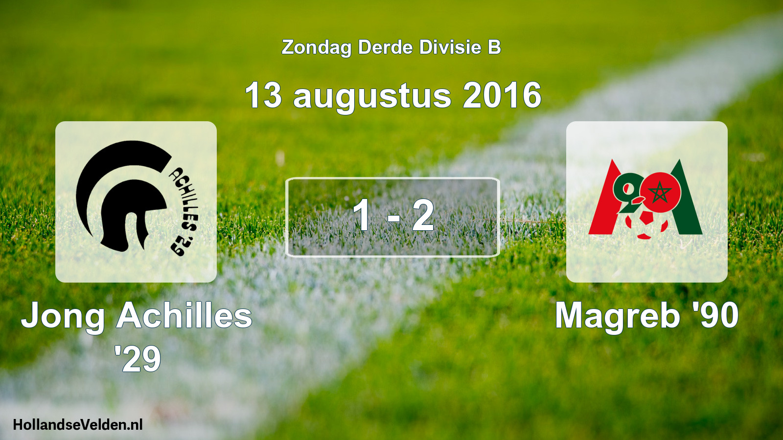 Total number of matches played: Jong Achilles '29 - Magreb '90 1 - 2 (13 August 2016)