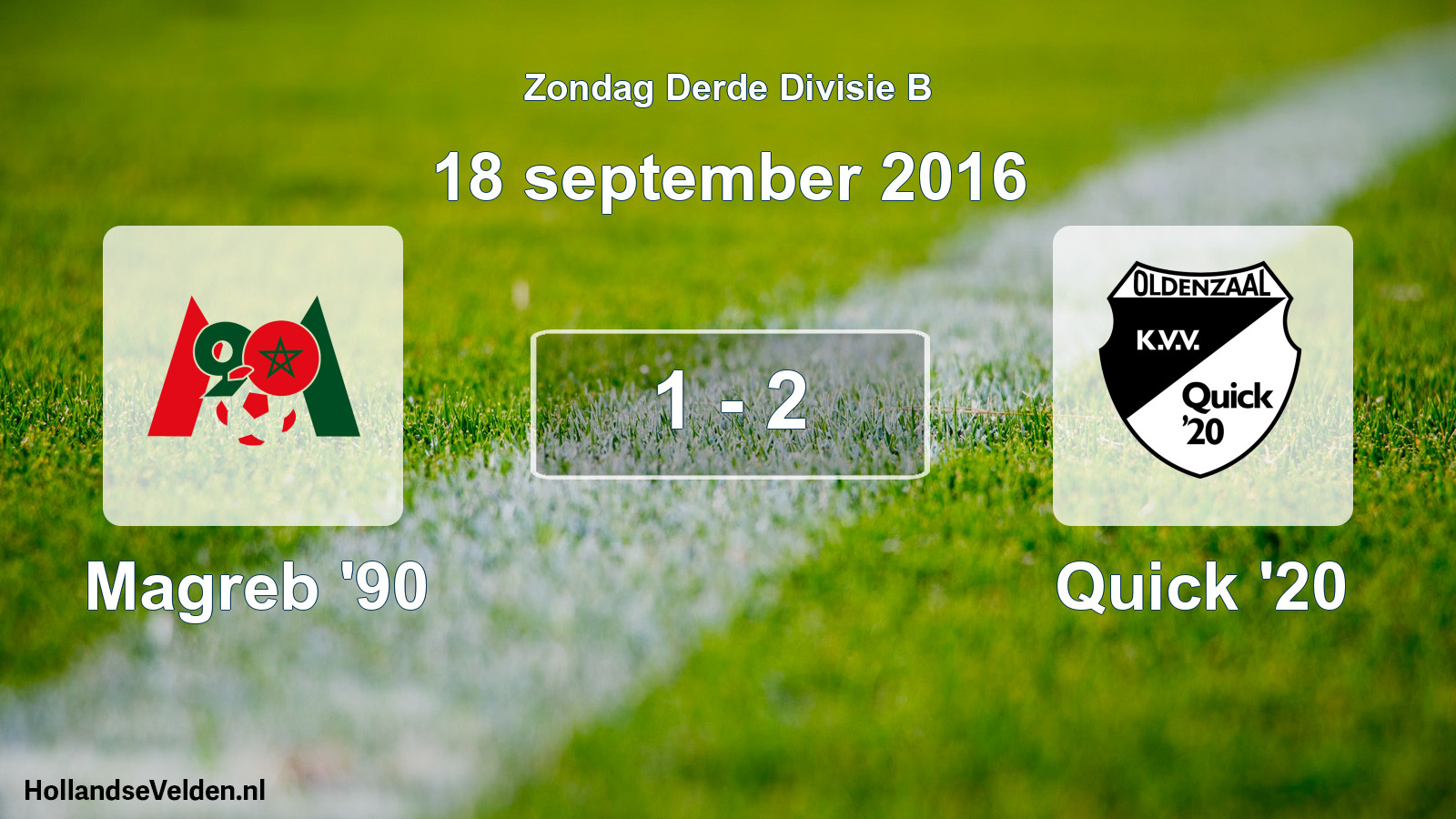 Total number of matches played: Magreb '90 - Quick '20 1 - 2 (18 September 2016)