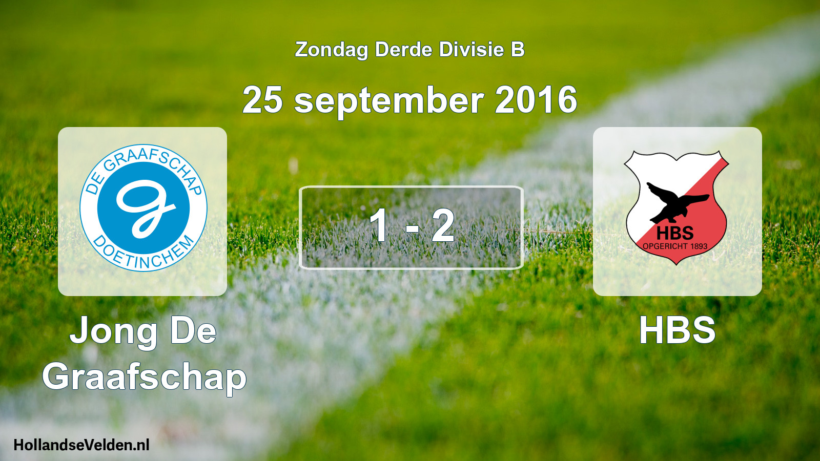 Total number of matches played: Jong De Graafschap - HBS 1 - 2 (25 September 2016)