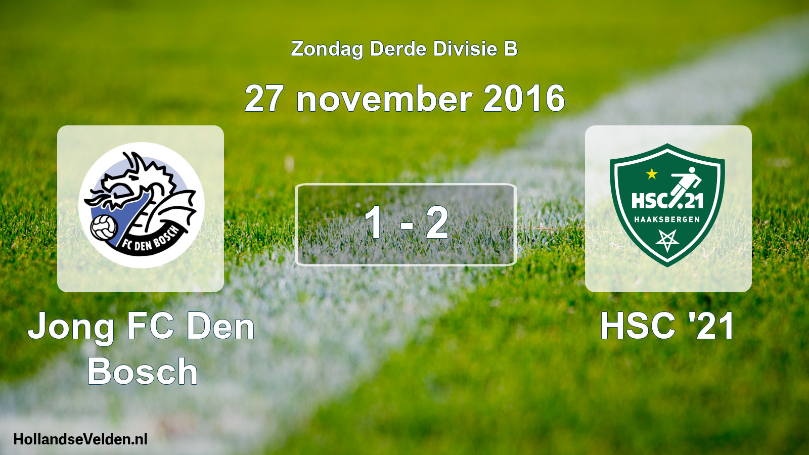 Total number of matches played: Jong FC Den Bosch - HSC '21 1 - 2 (27 November 2016)
