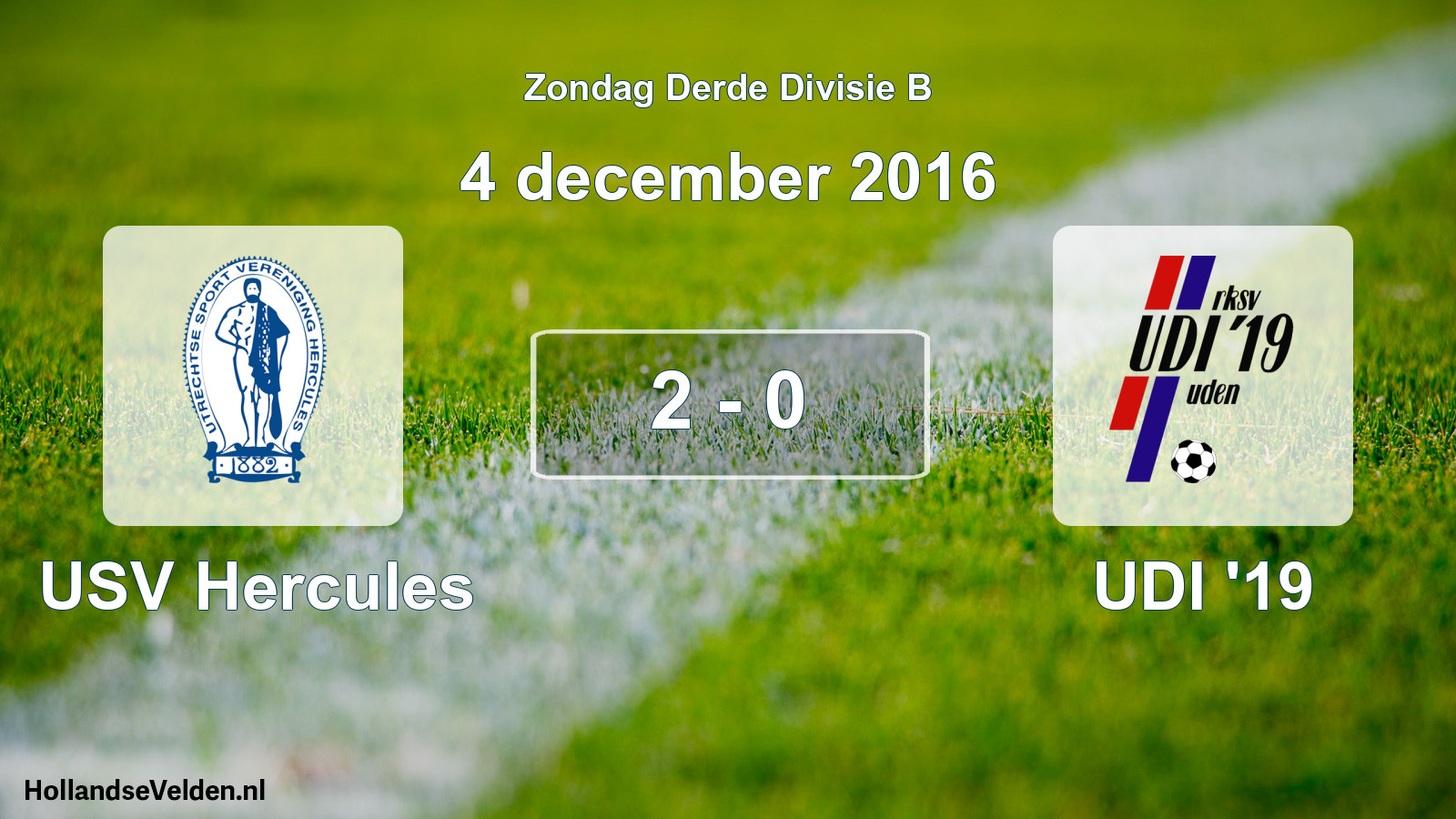 Total number of matches played: USV Hercules - UDI '19 2 - 0 (4 December 2016)