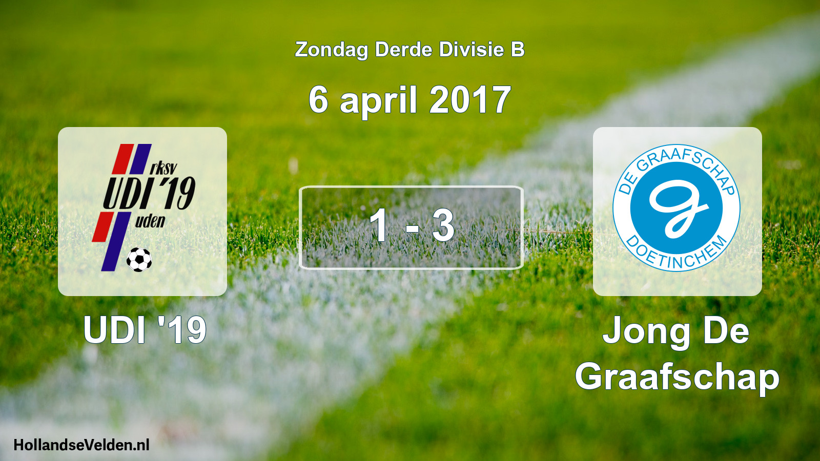Total number of matches played: UDI '19 - Jong De Graafschap 1 - 3 (6 April 2017)