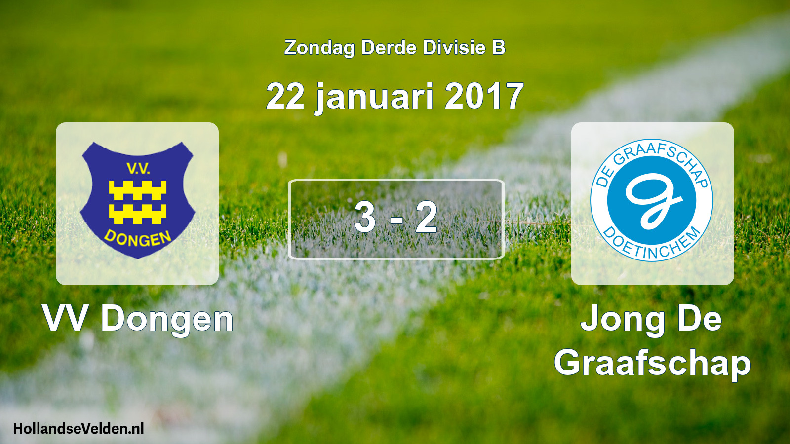 Total number of matches played: VV Dongen - Jong De Graafschap 3 - 2 (22 January 2017)
