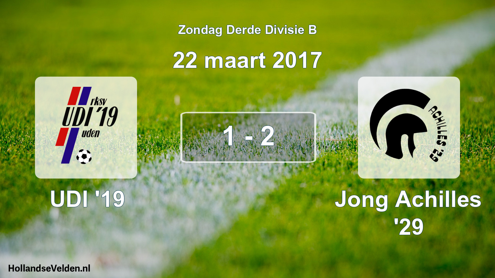 Total number of matches played: UDI '19 - Jong Achilles '29 1 - 2 (22 March 2017)