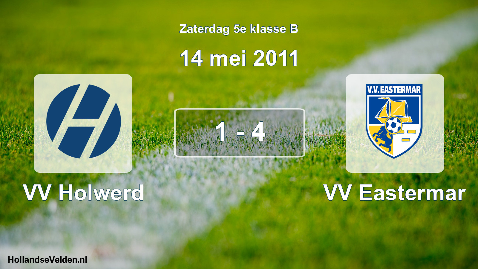 Total number of matches played: VV Holwerd - VV Eastermar 1 - 4 (14 May 2011)