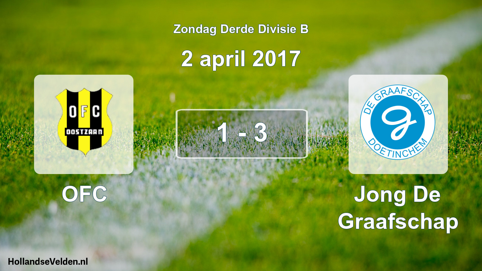 Total number of matches played: OFC - Jong De Graafschap 1 - 3 (2 April 2017)