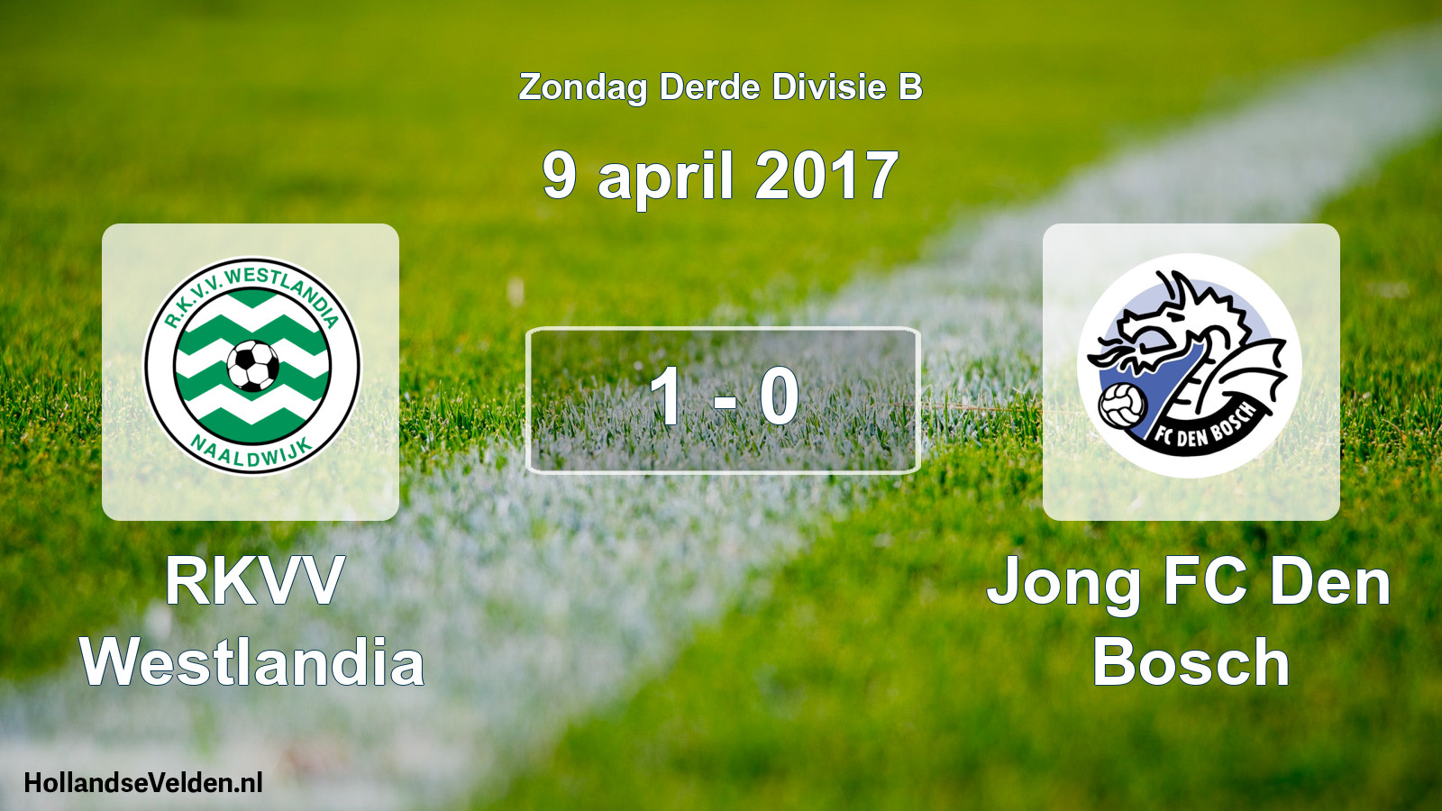 Total number of matches played: RKVV Westlandia - Jong FC Den Bosch 1 - 0 (9 April 2017)