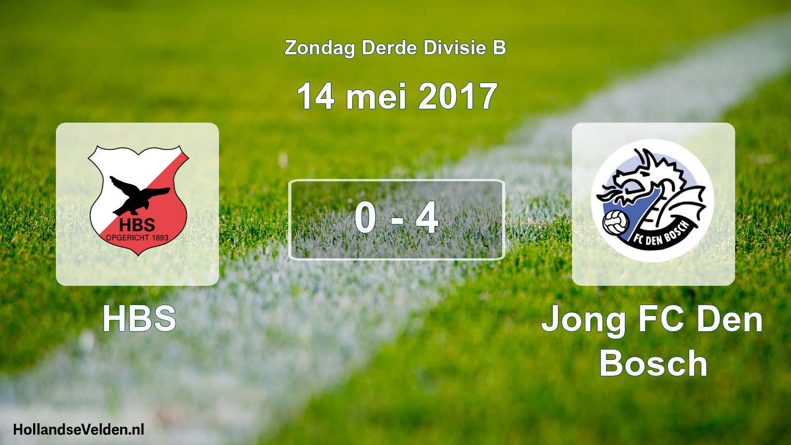 Total number of matches played: HBS - Jong FC Den Bosch 0 - 4 (14 May 2017)
