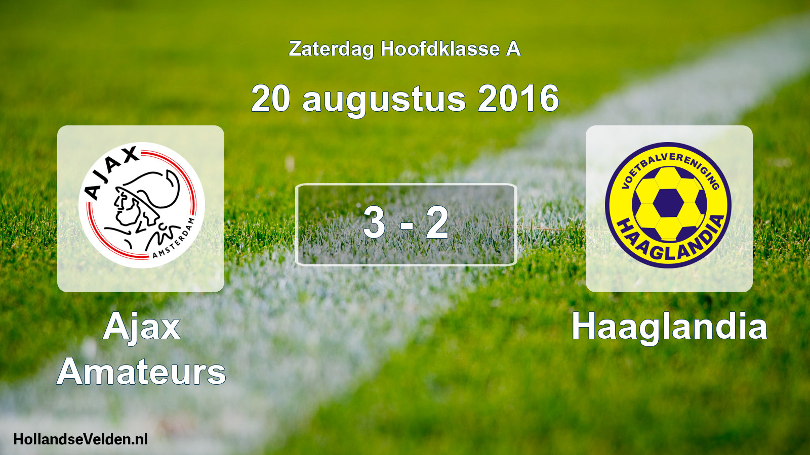 Gespeelde wedstrijd: Ajax Amateurs - Haaglandia 3 - 2 (20 augustus 2016)