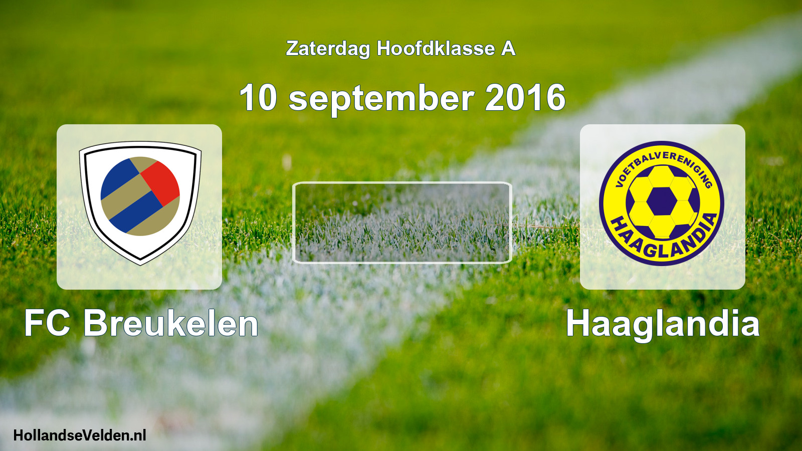Scheduled Match: FC Breukelen - Haaglandia (10 September 2016)