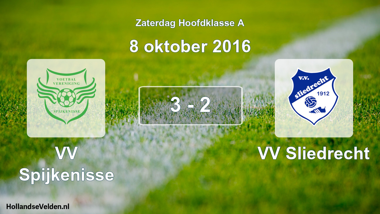 Total number of matches played: VV Spijkenisse - VV Sliedrecht 3 - 2 (8 October 2016)