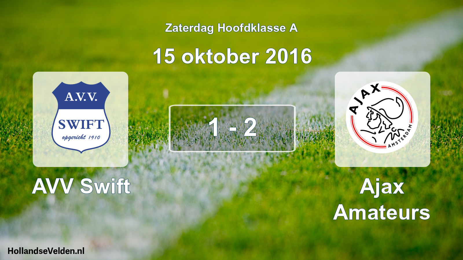 Total number of matches played: AVV Swift - Ajax Amateurs 1 - 2 (15 October 2016)