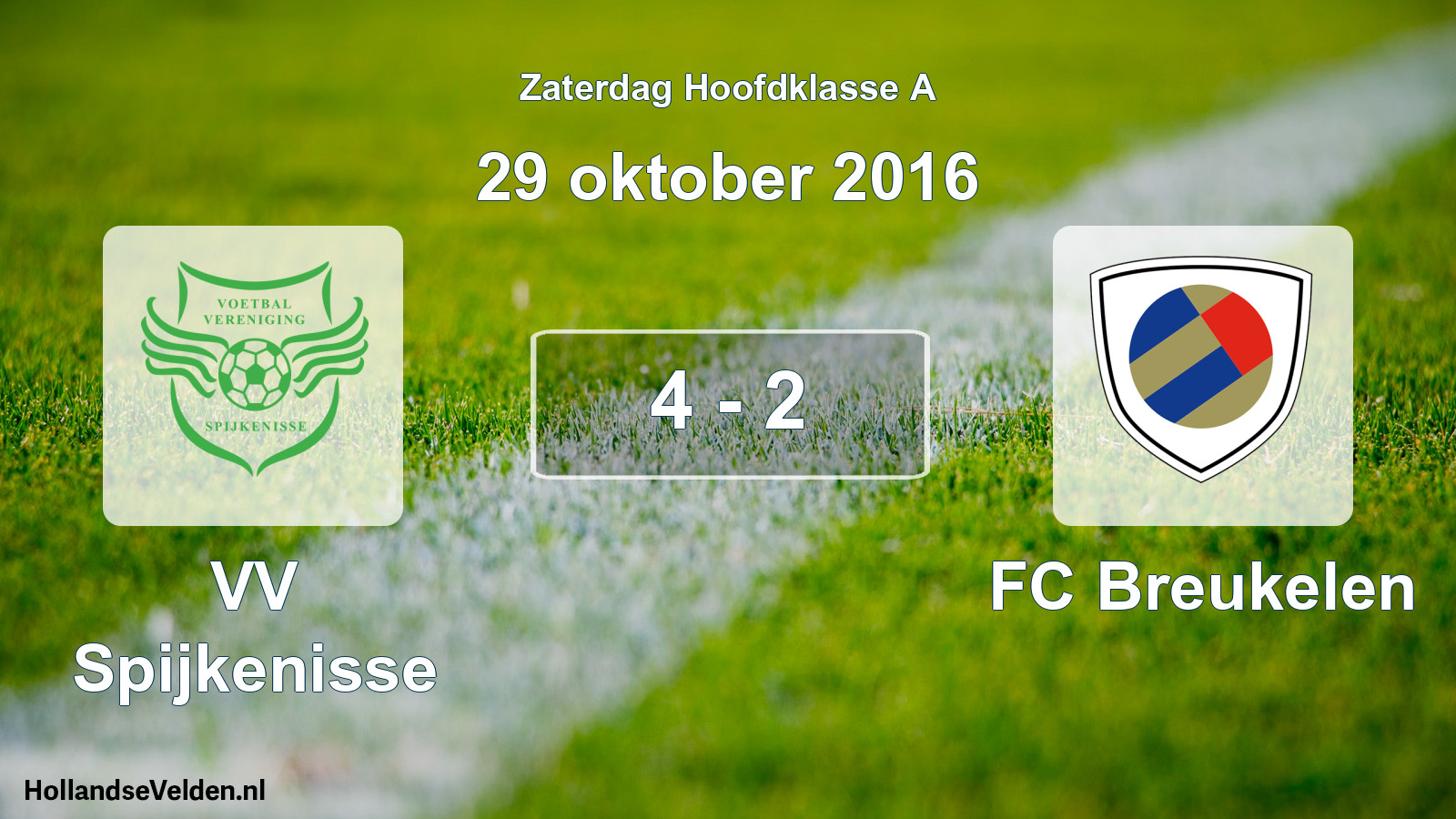Total number of matches played: VV Spijkenisse - FC Breukelen 4 - 2 (29 October 2016)