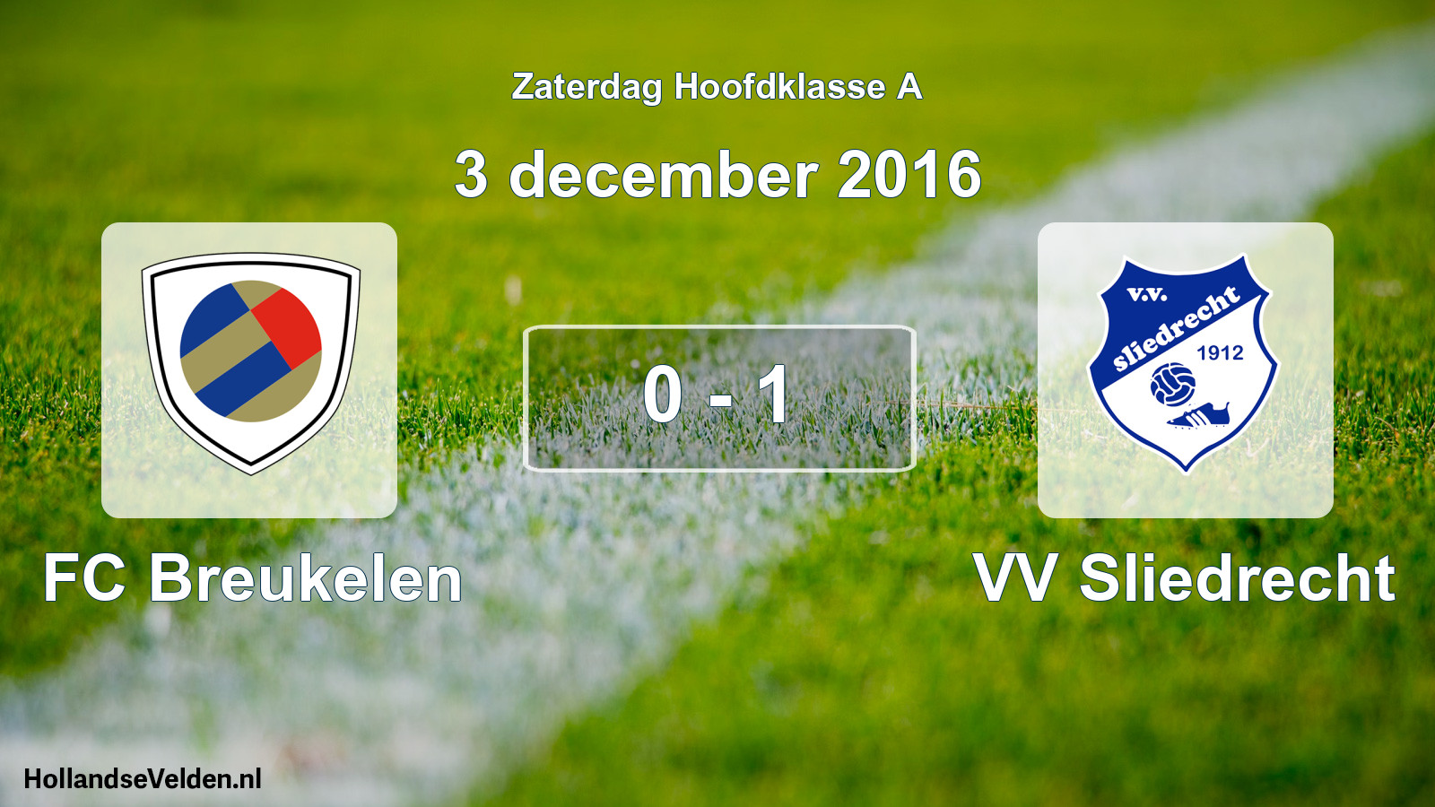 Total number of matches played: FC Breukelen - VV Sliedrecht 0 - 1 (3 December 2016)